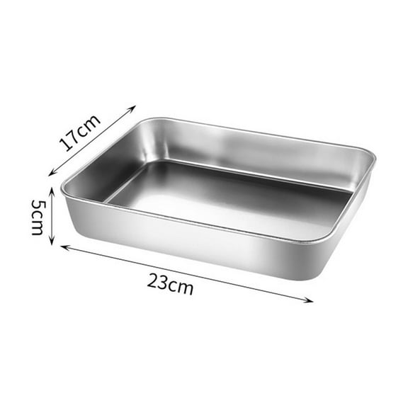 TELOLY 3Pcs Stainless Steel Cat Litter Box,Lid for Freshness Small Litter Box,Flat Bottom Structure Steel Litter Box,23*17*50CM