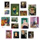 thumbnail image 1 of Monstrate Ins 15 hojas de arte Retro pinturas famosas postal foto Props DIY colocación decoración tarjeta pared pegatina Color tarjeta de felicitación Decoración del hogar No.06 Monstrate HA003659-06, 1 of 6