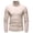 Beige, variant on JTieacloth Men's Sweater Loose Fit Mens Autumn And Winter Fashion Casual Warm Fit High Cold Long Sleeve Sweater(Beige)