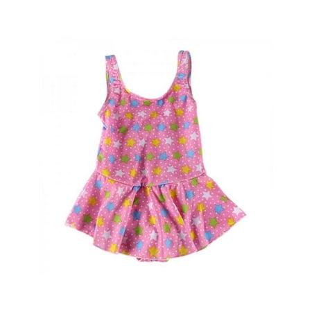 

Ame Baby Girl One Piece Swimsuit Floral Print Swimwear Dress Sunsuit Summer Beachwear Outfit 1-9Y Random styles