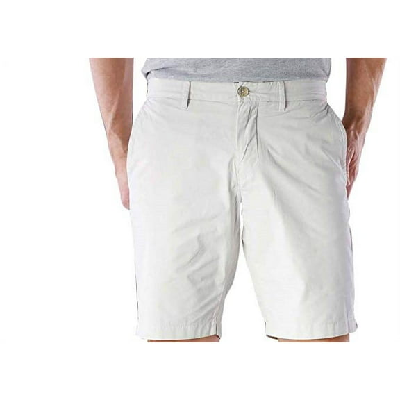 Tommy Hilfiger Mens Classic Fit Flat Front Khaki, Chino Shorts (38W Gray Violet)