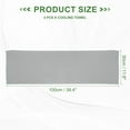 thumbnail image 2 of Uxcell Cooling Towel for Neck and Face Soft Breathable Towel for Sports and Outdoor Activities Light Gray, 2 of 7