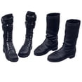 thumbnail image 1 of Botas de Tacón Plano para Mujer Negras CUTICAT 1/6 Figura de acción, 1 of 8