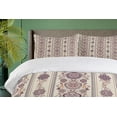 thumbnail image 4 of Ambesonne Floral Duvet Cover Sets, Medieval, 2-Queen, Eggshell Dried Rose, 4 of 7