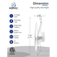 thumbnail image 4 of Energetic 56 Inch LED Recessed Lighting, 1000LM, 5000K Daylight Downlight, 12W=150W, Dimmable LED can Light, Damp Rated, Simple Retrofit Installation,, 4 of 4