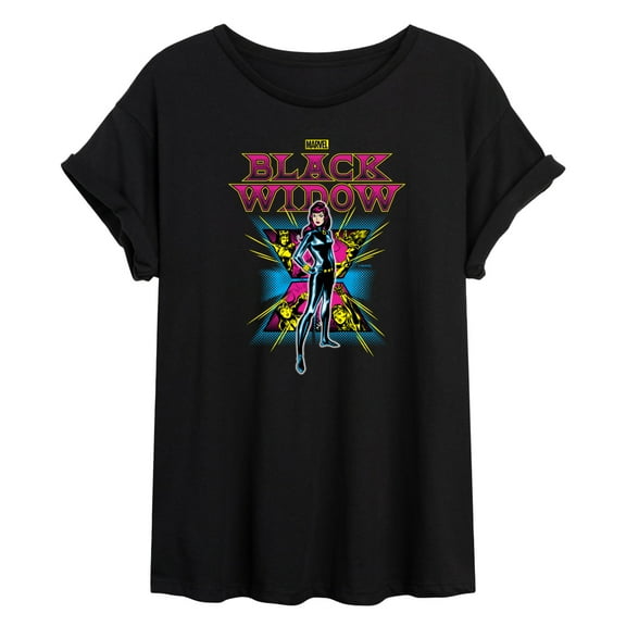 Marvel - Bw Black Light - Women's Oversized Graphic T-Shirt
