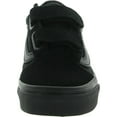 thumbnail image 2 of Vans Girls Old Skool V Leather Skate Shoes Black 1 Medium (B,M) Little Kid, 2 of 3