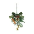 thumbnail image 2 of AYktou Christmas Wreath Bows, Simulation Pines Leaves Pinecones Ribbon Bows Elegant Bells Bows Pendants, Christmas Tree Bowknot Wreath Hanging Ornaments for Wedding Birthday Party Scene Layout, 2 of 7