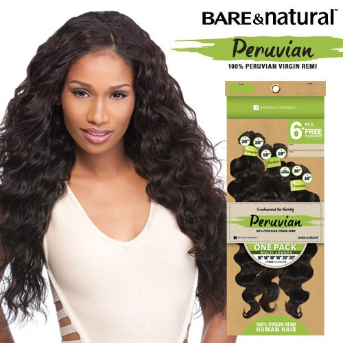 Sensationnel Unprocessed Peruvian Virgin Remy Human Hair Weave