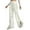 White, variant on Timegrad Wide Leg Pants for Women Elastic Waist Ruched Side Split Lounge Pants Solid Color Comfy Trousers