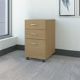 thumbnail image 2 of Series C 3 Drawer Assembled Mobile File Cabinet in Light Oak, 2 of 6