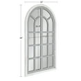 thumbnail image 5 of Kate and Laurel Boldmere Traditional Windowpane Accent Mirror, 22" x 38", White and Gray, Rustic Farmhouse-Inspired Home Decor, 5 of 8