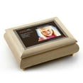 thumbnail image 1 of 4" X 6" White Washed Photo Frame Musical Jewelry Box With New Pop-Out Lens System - Can't Take My Eyes Off You, 1 of 2