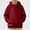 Wine, variant on HAOTAGS Boys Hooded Sweatshirt (4-15) Soft Warm Long Sleeves Quater Zipper Pockets Sport Hoodie Blue Size 8