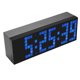 thumbnail image 5 of Reloj de escritorio de pared con despertador digital LED gigante de 6 dígitos con función de repetición (azul, versión de 6 dígitos), 5 of 8