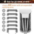 thumbnail image 5 of Grill Brush and Scraper-18 Adjustable Handle Safe BBQ Grill Brush for Outdoor Grill-Deep BBQ Clearning Brush wih Bottle Operner Extra Strong Grill Cleaner Accessories for Gas/Charcoal Grilling Grates, 5 of 5