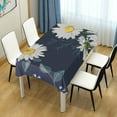 thumbnail image 7 of SKYSONIC Daisy Flower Tablecloth Waterproof Washable Polyester Square Table Cover Durable Tablecloth for Kitchen Dining Table Party Decor (54 X 54 Inch), 7 of 7