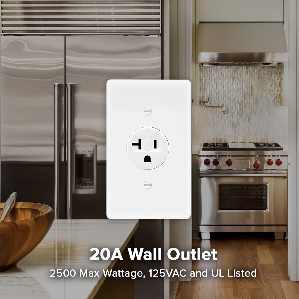 Maxxima 20A Single Receptacle Outlet, Commercial Grade, NEMA