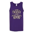 thumbnail image 2 of Wild Bobby, A Little Country, A Little Hood, Pop Culture, Men Graphic Tank Top, Purple, Small, 2 of 4