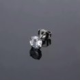thumbnail image 3 of K-KED 10 Pairs/lot Round Zirconia Earrings Surgical Steel Ear Studs Piercing Jewelry-3mm, 3 of 8
