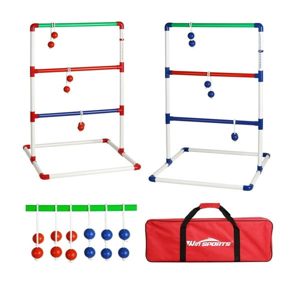 Aljoin Ladder Toss Outdoor Game Set Indoor Ladder Ball Toss Game