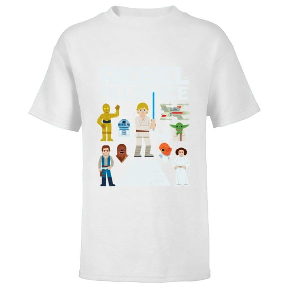 Star Wars Rebel Alliance Heroes - Short Sleeve T-Shirt for Kids - Customized-White