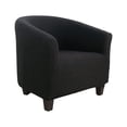 thumbnail image 2 of Advancent Funda elástica para silla de bañera de fácil cuidado, elegante y moderna, fácil de reemplazar, fundas para sillones Decoración del hogar negro, 2 of 6