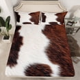 thumbnail image 2 of Homewish Animal Cow Print 4pcs Bed Sheets for Teens Boys Girls,Brown White King Sheets,Rustic Farmhouse Super Cozy Sheet Set,Breathable Home Decor, 2 of 7