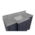 thumbnail image 6 of Nantucket 48" Bathroom Vanity with Marine Gray Cabinet and Carrara Marble Top, 6 of 6