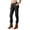 A698 Black, variant on Glisme Trousers For Women Solid Color Zip Front With Pockets Summer Comfortable Women Cargo Pants Size L Black