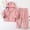 Pink, variant on Zecgelong Newborn Infant Baby Boy Girl Fleece Jacket Winter Clothes Hooded Coat Tops With Bear Ears Pants Sweater 2PCS Outfits Set