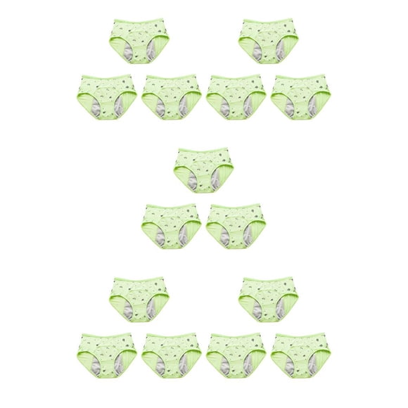 Qarigey 3X Impreso Niño Niñas Período Bragas Fisiológica Menstrual Ropa interior Calzoncillos Lencería Transpirable Niños Adolescente Type8 NO8