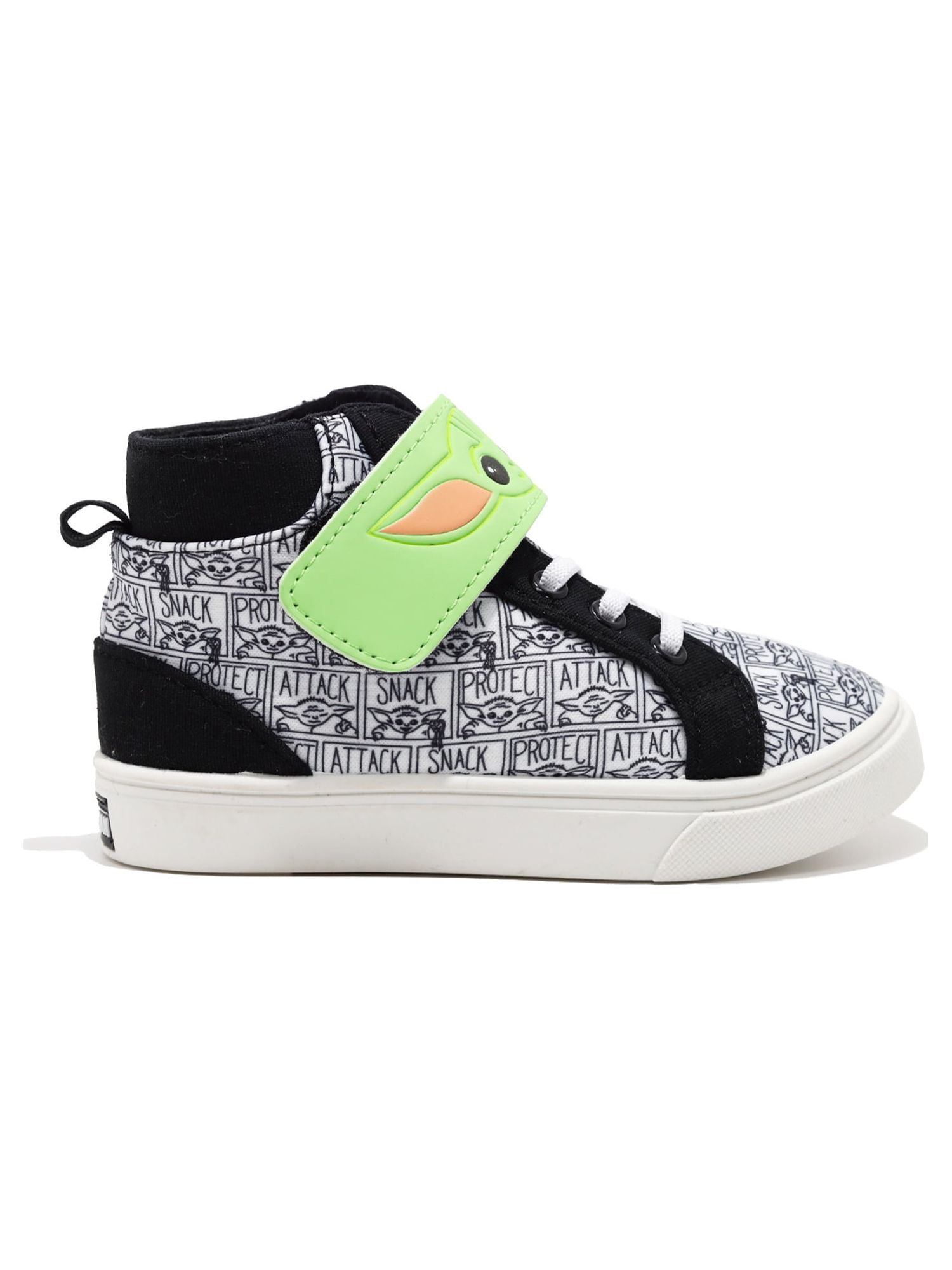 Baby Yoda Unisex Kids Casual and Dress High Top Sneakers, Size 9