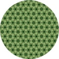 thumbnail image 1 of Ahgly Company Machine Washable Indoor Round Transitional Army Green Area Rugs, 6' Round, 1 of 7