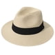 thumbnail image 1 of DRESHOW Sombrero panamá de paja para mujer, sombrero de viaje Fedora para playa, sombrero para el sol, sombrero enrollable de paja de ala ancha UPF 50+, 1 of 1