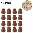 thumbnail image 1 of Capuchons de Pieds de Chaise en Silicone, 16 Pcs Capuchons de Pieds de Chaise Ronds en Silicone avec Feutre, Capuchons de Pieds de Chaise, Capuchons de Pieds de Chaise en Silicone, 1 of 4