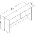 thumbnail image 3 of Studio C 72W 4 Door Hutch in White - Engineered Wood, 3 of 5