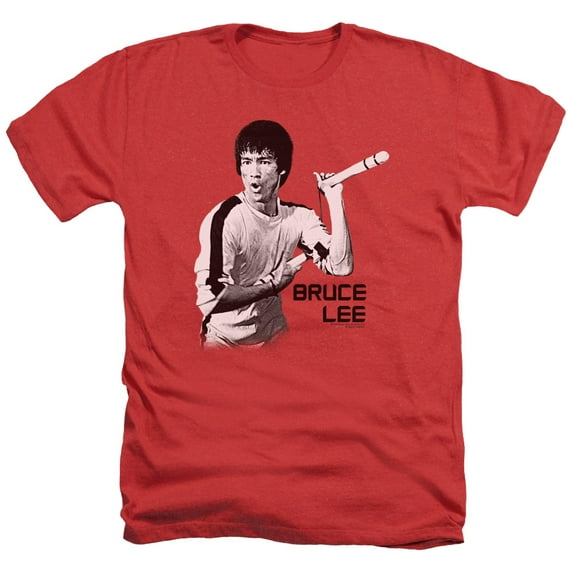Bruce Lee - Nunchucks - Heather Short Sleeve Shirt - Large