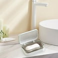 thumbnail image 6 of Soap Holders,3.1x5.1x2Inch Draining Soap Dishs with Lid,Portable Squares Soap Travel Boxs,Durables and Convenient,Easys to Clean,Suitable for Bathroom, Shower, Locker Room, 6 of 6