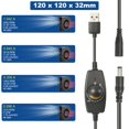 thumbnail image 4 of Ventilador PANO-MOUNTS USB de 120 mm y 5 V con controlador de velocidad, 4 of 6