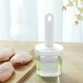 thumbnail image 7 of Oil Brush Bottle with Integrated Cover, 6.7x2.7cm Plastic Basting Brush, Non-stick & Heat Resistant for Easy Grilling & Baking, Perfect for Kitchen Use and Bbq Cooking at Home,Vsgery, 7 of 7