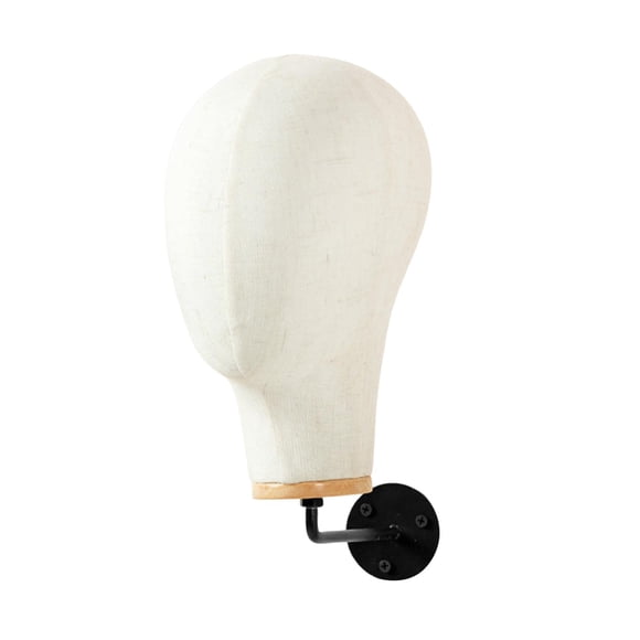 Manikin Head Hat Wig Exhibtion Stand Wall Mount Hat Hats Pieves Servody Canvas Hook de 15 cm