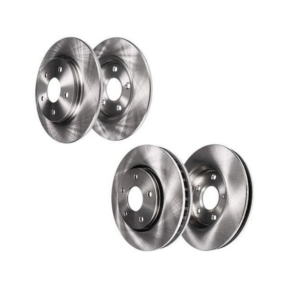 Front and Rear Brake Rotor Set - Compatible with 2006 - 2010 Ford Explorer 2007 2008 2009