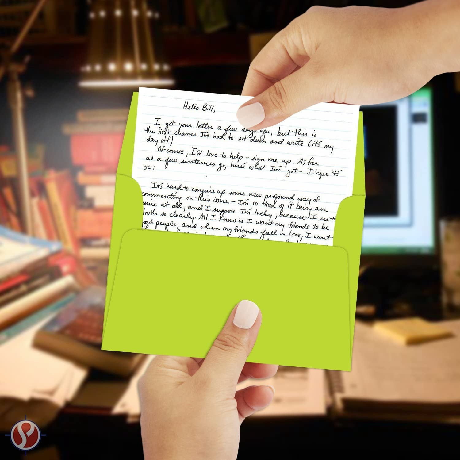 Yellow Green A7 Bright Color Envelopes - 5 1/4 x 7 1/4 Inches - Perfect for 5x7 Photos, DIY Arts and Crafts Cards - for Professional and Homemade Projects - Pack of 50 Envelopes