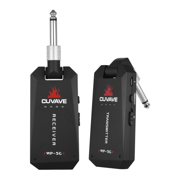 CUVAVE CUVAVE WP-5G Premium 5.8GHz Wireless Audio System for Electric and Bass Guitars with Built-in Battery, Low Latency, High Fidelity, and Extended Range