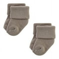 thumbnail image 3 of Hudson Baby Cotton Rich Newborn and Terry Socks, Solid Beige Brown, 6-12 Months, 3 of 6
