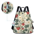 thumbnail image 5 of FORMRS Women's Travel Backpack Purse Anti-Theft Hidden Pockets Casual Shoulder Bag, Small Strawberry Pattern, 5 of 7