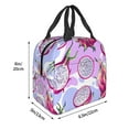 thumbnail image 3 of Pofeuu Dragon Fruit Print Lunch Bag Lunch Box Insulated Lunch Bag Adult Lunch Box for Men and Women, 3 of 8