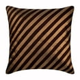 thumbnail image 2 of Decorative Pillow Cover, Decorative Pillow Covers 20x20 inch (50x50 cm) Brown, Silk Throw Pillow Covers, Handmade Pillow Covers, Striped Pillow Covers - Unfolding Brown Antique, 2 of 10