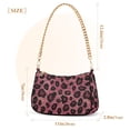 thumbnail image 3 of FORMRS Womens Shoulder Bag with Chain Strap Clutch Purse Cute Tote Handbag, Deep Red Leopard Pattern, 3 of 7